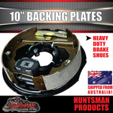 2x 10" Trailer Caravan Electric Brake Backing Plates. Quality Strong Magnets