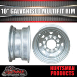10" GALVANISED BOAT TRAILER CARAVAN RIM- 5 STUD MULTI FIT. SUITS FORD & HT HOLDEN