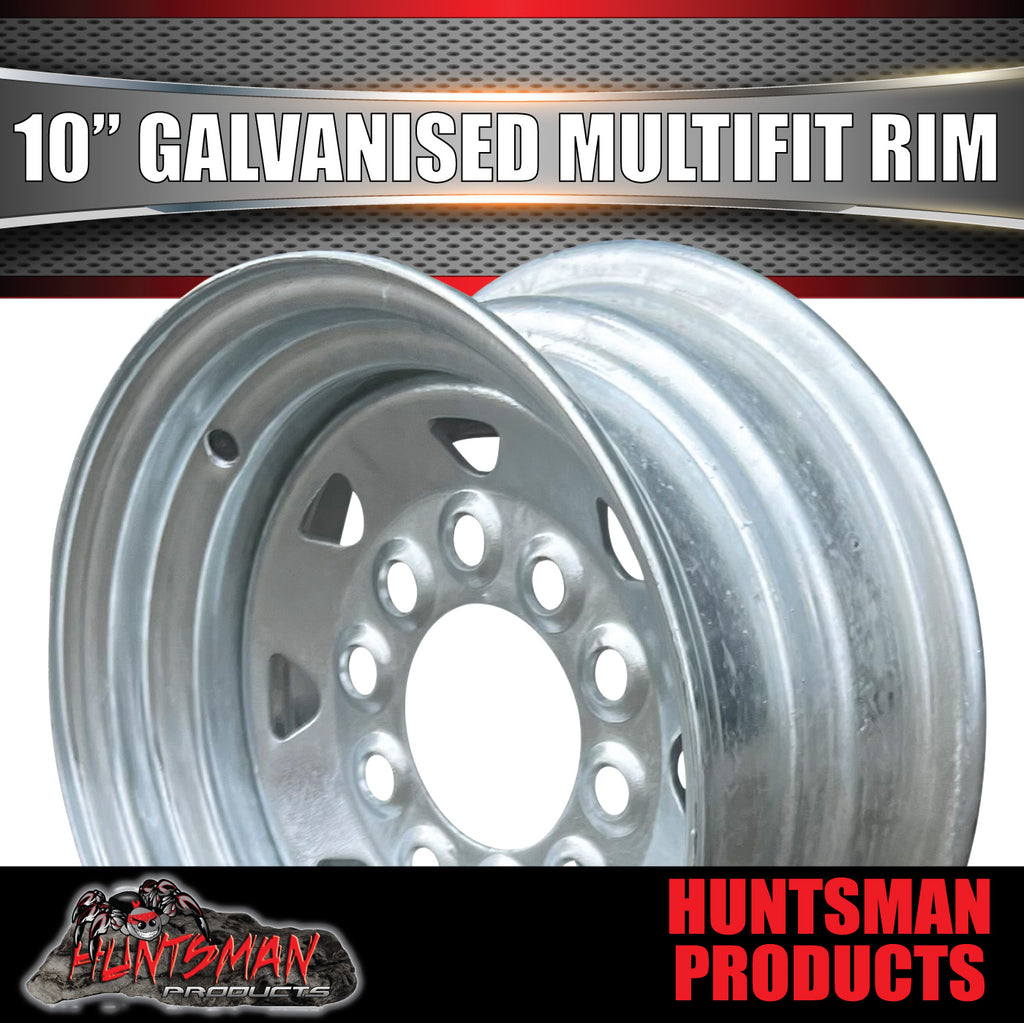 10" GALVANISED BOAT TRAILER CARAVAN RIM- 5 STUD MULTI FIT. SUITS FORD & HT HOLDEN