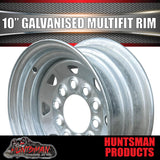 10" GALVANISED BOAT TRAILER CARAVAN RIM- 5 STUD MULTI FIT. SUITS FORD & HT HOLDEN