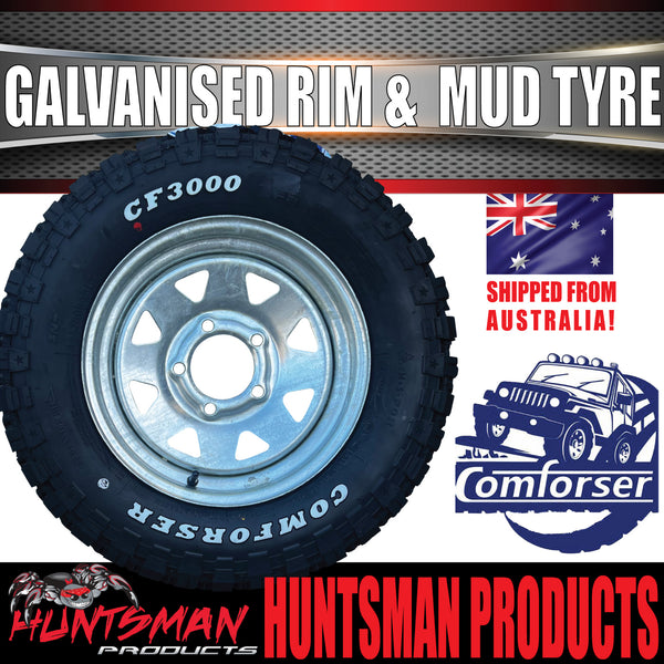 13x4 HT Holden Galvanised Boat Trailer Rim & 165/80R13 LT Comforser Mu