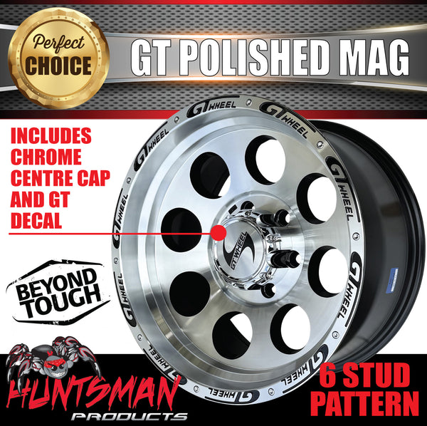 17X9 GT Alloy Mag Wheel 4X4 4wd 6/139.7 0 Offset Fits Landcruiser Nissan Ranger Hilux ETC