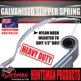 x1 Galvanised Dacromet 3 Leaf 45mm Trailer Eye & Slipper Spring. 350kg Rated each. Shot Peened