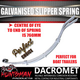 x1 Galvanised Dacromet 4 Leaf 45mm Trailer Eye & Slipper Spring. 450kg Rated each. Shot Peened