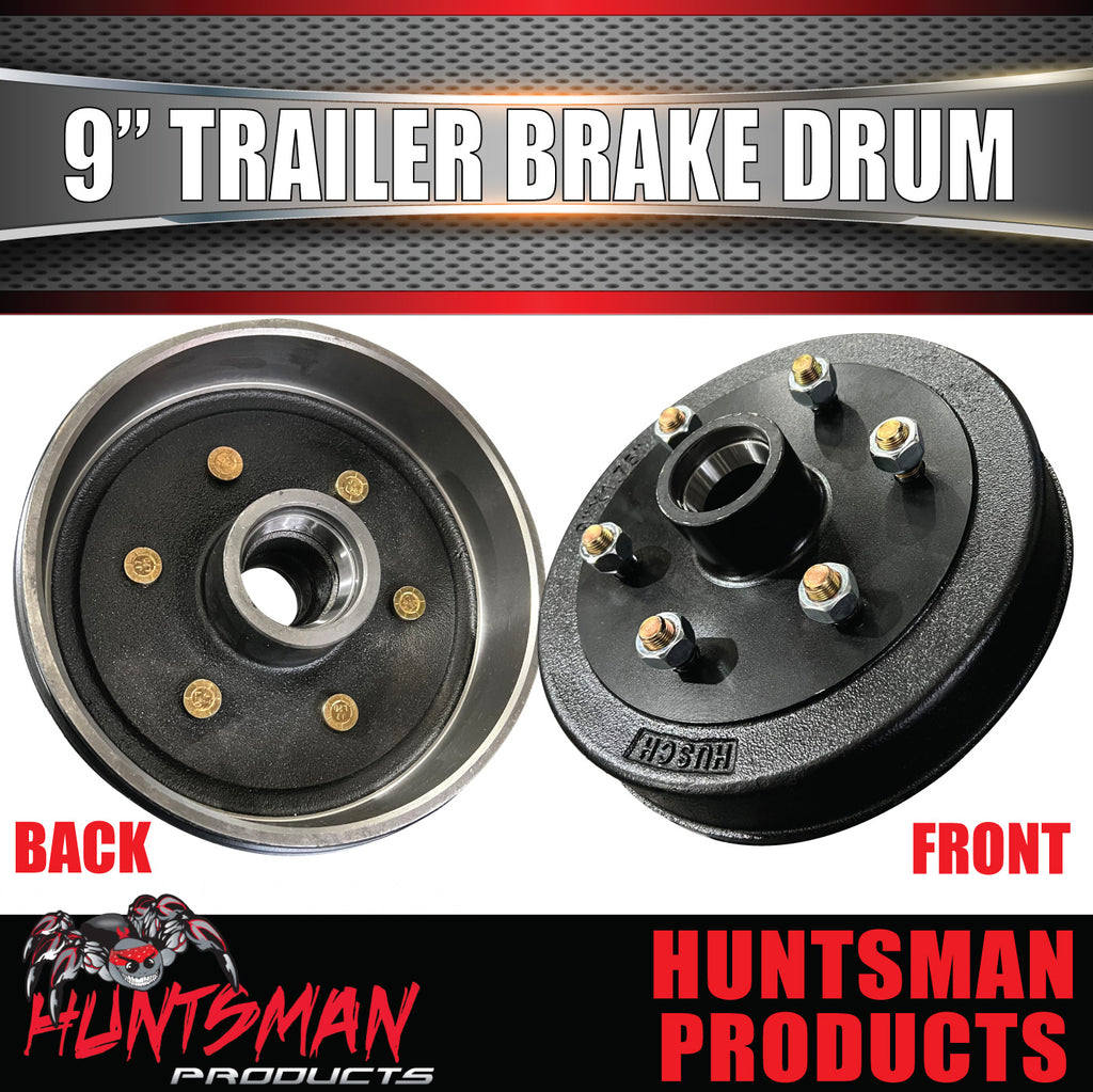 2X 9" Drums 6 Stud Landcruiser Pattern 6/139.7 PCD & LM Bearings