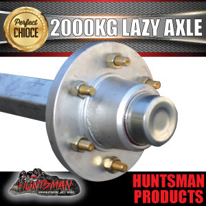 50mm square 2000Kg Trailer Caravan Lazy 5 or 6 Stud Landcruiser Stud Pattern Solid Axle