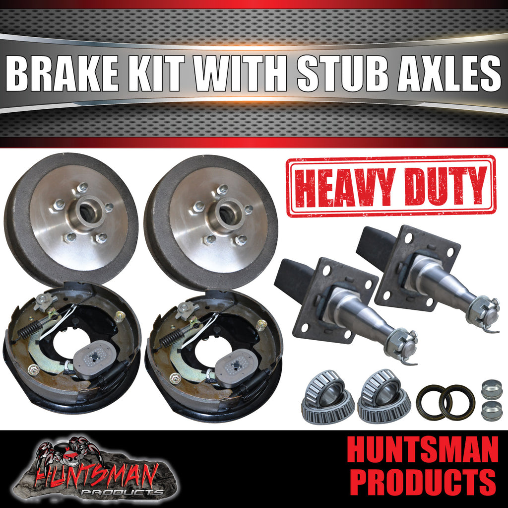 10" TRAILER/CARAVAN ELECTRIC BRAKE KIT & 40mm STUBS.