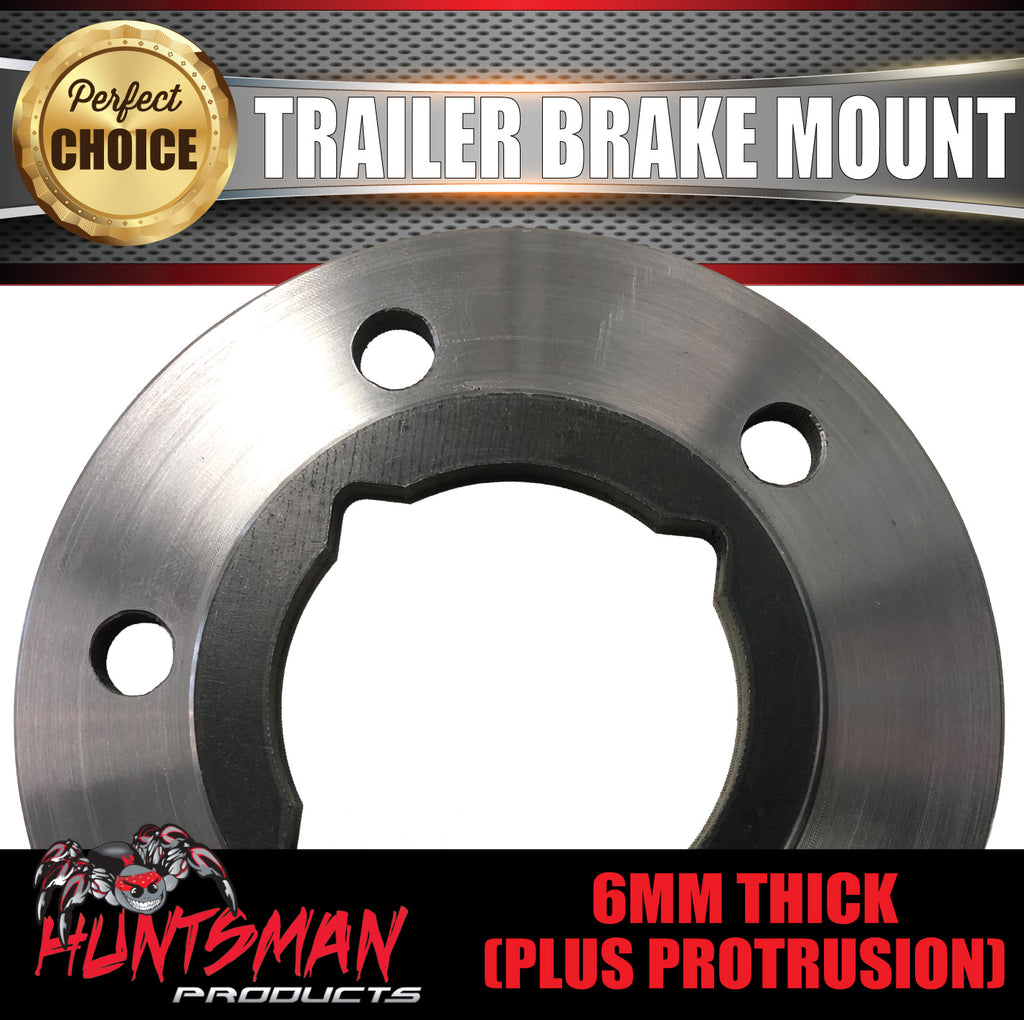 1x Weld Trailer Brake Mount For 12" Electric Brakes For 65mm Round or 50mm Square Axles
