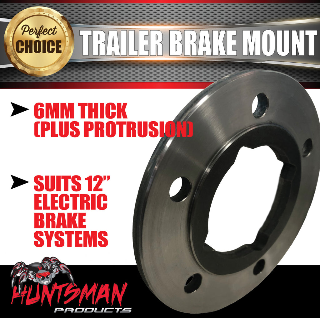 1x Weld Trailer Brake Mount For 12" Electric Brakes For 65mm Round or 50mm Square Axles