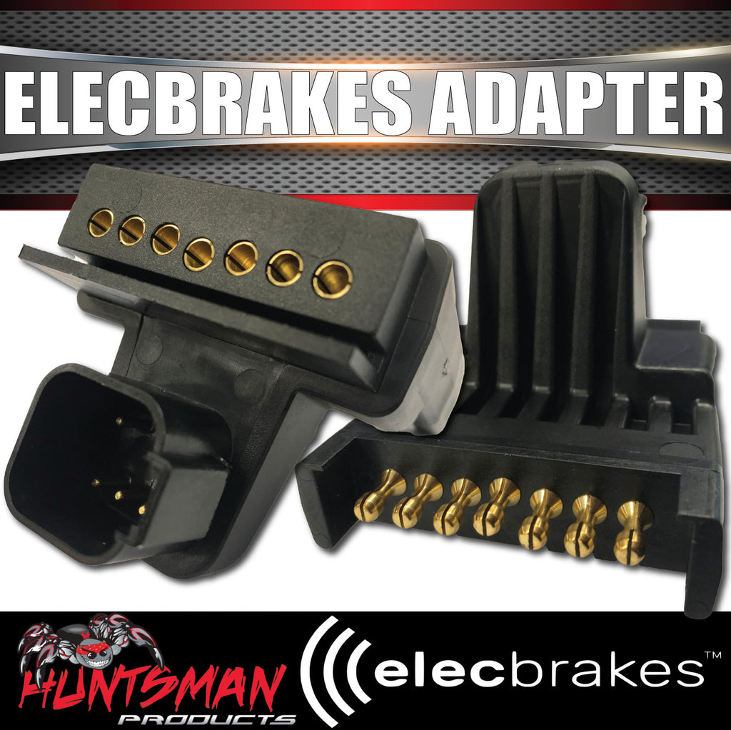 Elecbrakes Bluetooth Electric Brake Controller with Flat to Flat Plug Adaptor