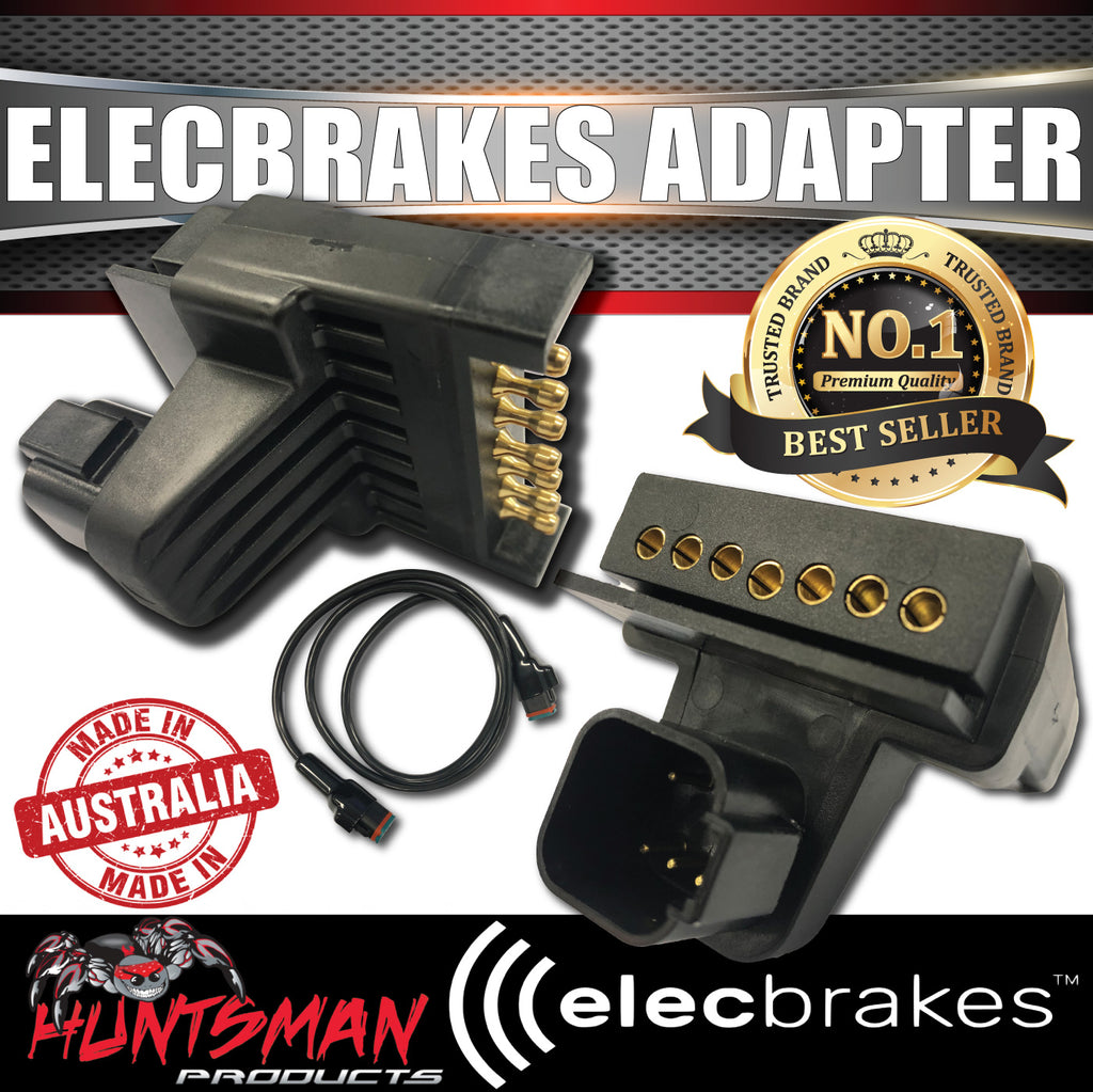 Elecbrakes Bluetooth Electric Brake Controller with Flat to Flat Plug Adaptor