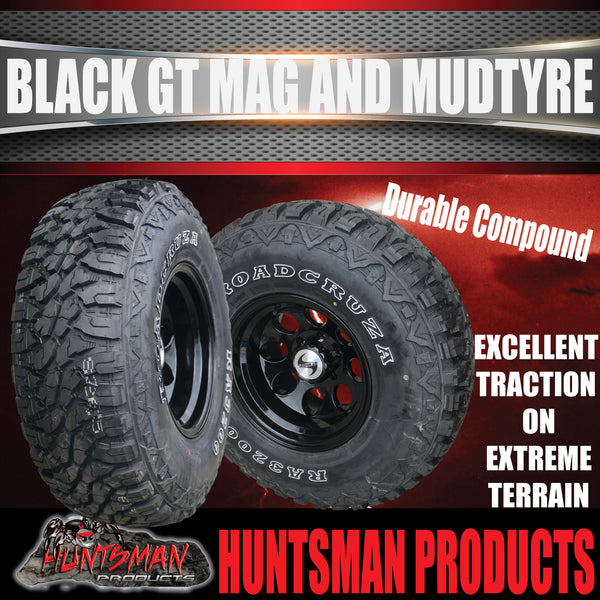 15X10 GT Alloy Mag Wheel 6/139.7 PCD & 35x12.5R15 Roadcruza RA3200 35