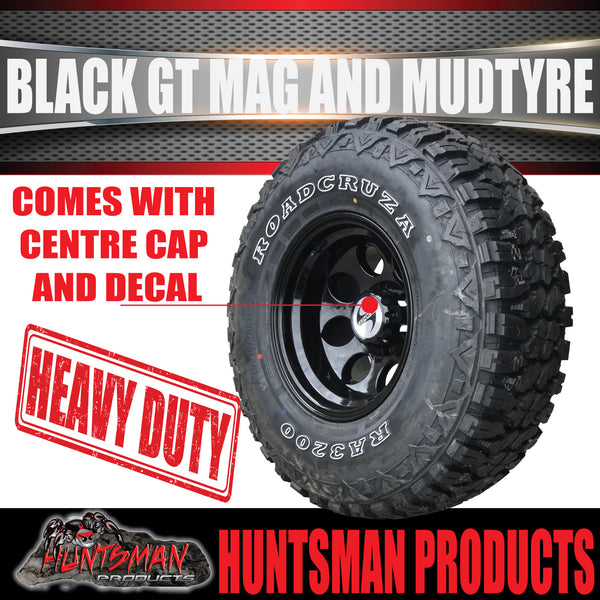 15X10 GT Alloy Mag Wheel 6/139.7 PCD & 35x12.5R15 Roadcruza RA3200 35" Mud Tyre