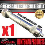 x1 Greasable Trailer Caravan Shackle Spring Bolt & Nut 5/8" X 4" Rocker Roller