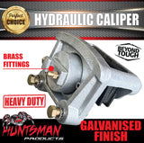 x2 Trailer Caravan Galvanised Hydraulic Disc Brake Calipers With Stainless Pistons