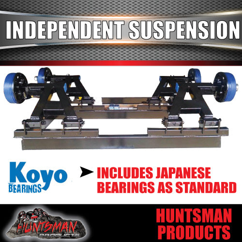 TANDEM INDEPENDENT SUSPENSION 2800KG.  IRONMAN SHOCKS & COILS