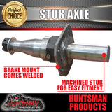 DIY 4500Kg Tri Axle Trailer Caravan Kit 12" Electric Brakes. Machined Stub Axles