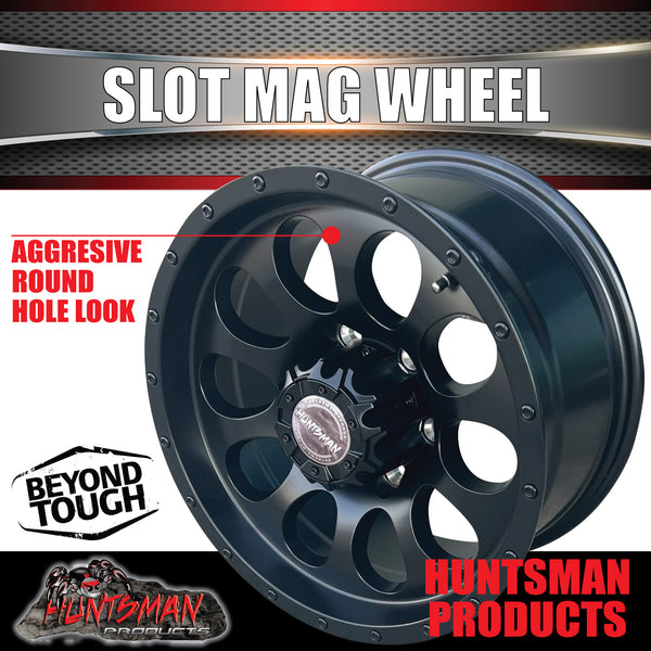 16X8 +15 Offset Slot Mag Wheel 6/139.7 pcd suit Ranger Hilux ETC