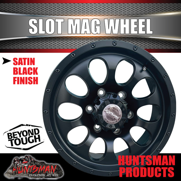 16X8 +15 Offset Slot Mag Wheel 6/139.7 pcd suit Ranger Hilux ETC