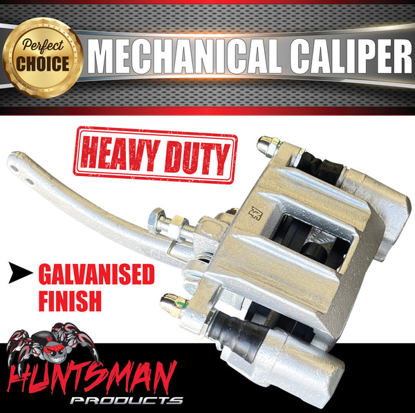 x1 Heavy Duty Trailer Caravan Mechanical Disc Brake Caliper. Alko Style Concealed Pads