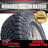 16x8 Polished Mongrel Mag Rim 6/139.7 PCD & 265/75R16 Roadcruza RA7000 X/T Extreme A/T Tyre