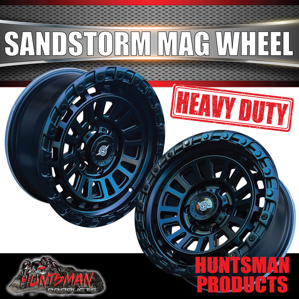 17x8 Sandstorm Mag Wheel 6/139.7 pcd +20 Offset suit Ranger Hilux Triton etc