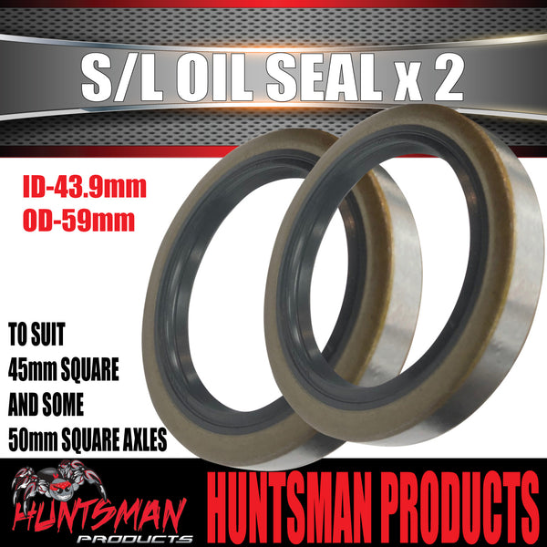 2 x Oil Seal SL (Ford) for Trailer Hub Drum Disc Ford Bearings
