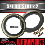 2 x Oil Seal SL (Ford) for Trailer Hub Drum Disc Ford Bearings