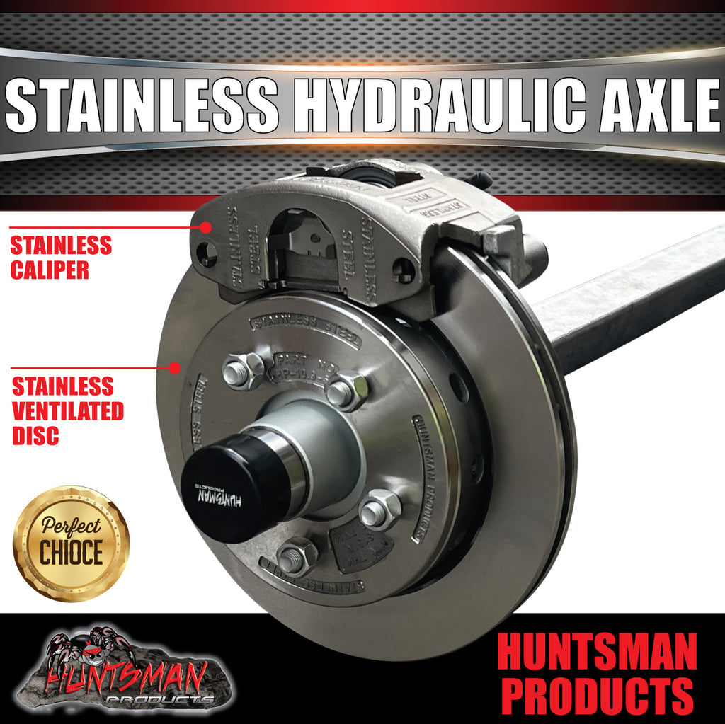 1400Kg Galvanised Stainless Hydraulic Disc Caravan Boat Trailer Axle
