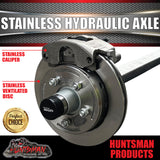 1400Kg Galvanised Stainless Hydraulic Disc Caravan Boat Trailer Axle