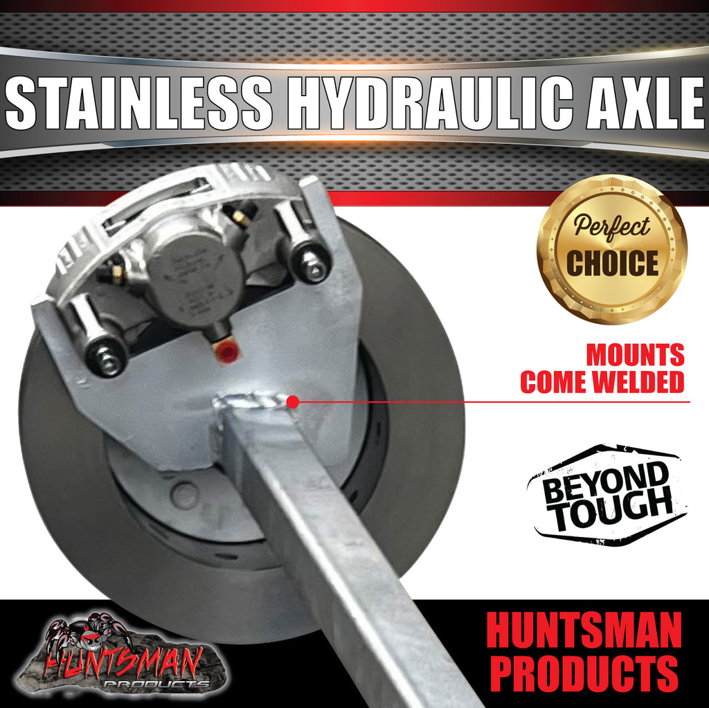 1400Kg Galvanised Stainless Hydraulic Disc Caravan Boat Trailer Axle