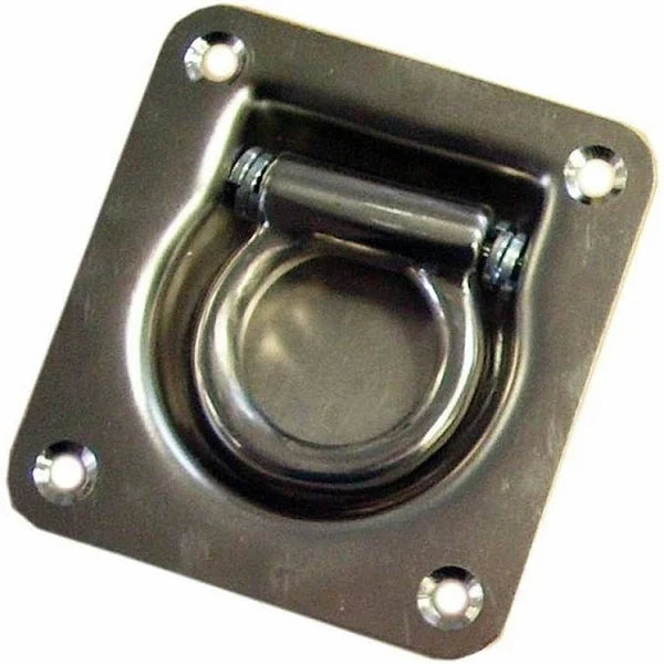 x1 Stainless Steel Lashing Ring Tie Down Point. 95mm x 102mm. Anchor For Trailer Utes