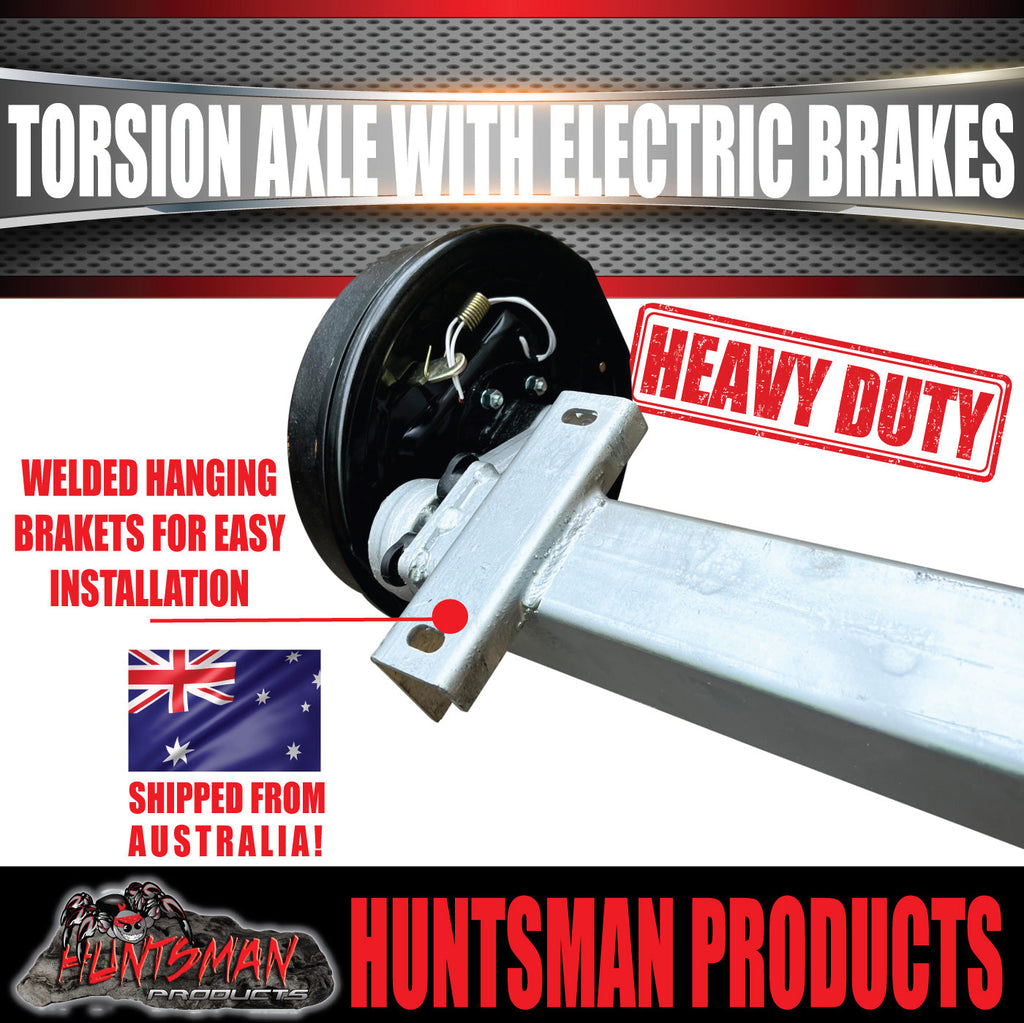 3500Kg Tandem Trailer Caravan Torsion Bar Independent Suspension Kit. 12'' Brakes