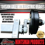 2000Kg Trailer Caravan 12'' Electric Braked Torsion Axle. Independent Suspension L/C Pattern.