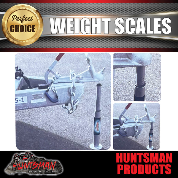 Caravan Trailer Tow Ball Weight Scales For Safe Towing. Calibrated to