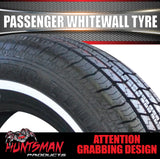 13" Whitewall 155/80R13 Suretrac Tyre 14mm White Line. 79S.  155 80 13