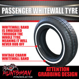 14" Whitewall 175/70R14 Suretrac Tyre 17mm White Line. 84S.  175 70 14