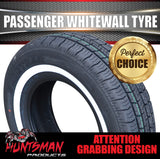 15" Whitewall 205/70R15 Suretrac Tyre 95s. 25mm White Line 205 70 15