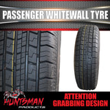 15" Whitewall 225/70R15 Suretrac Sierra Tyre 100S. 35mm Line 225 70 15