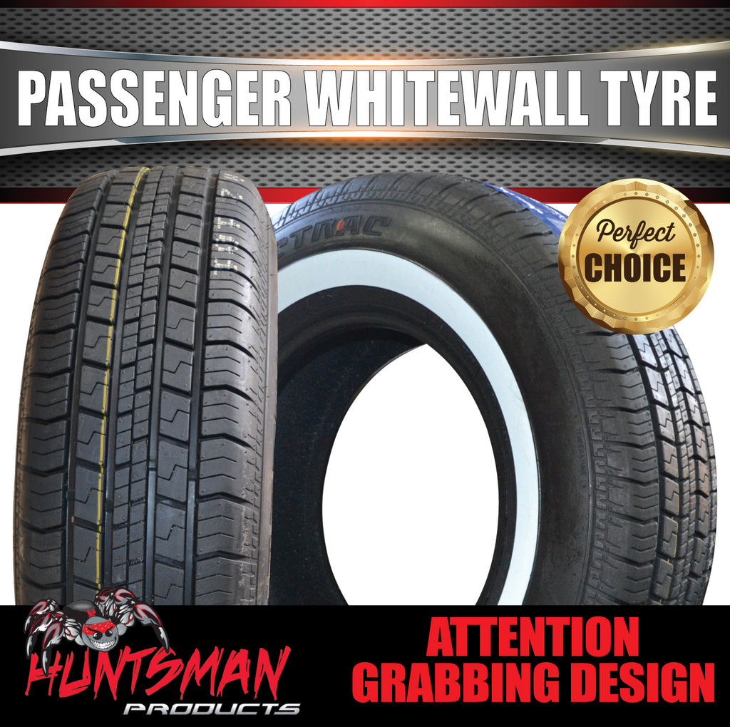 15" Whitewall 225/70R15 Suretrac Sierra Tyre 100S. 35mm Line 225 70 15