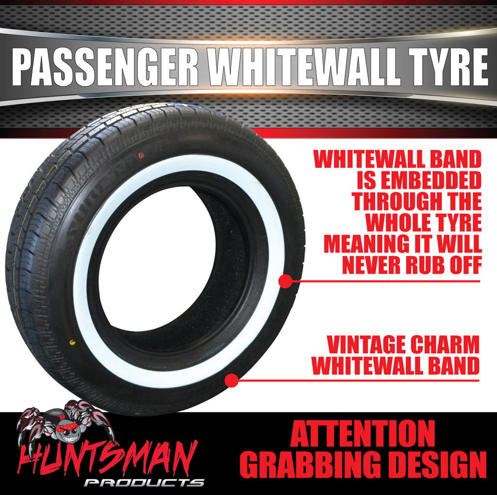 15" Whitewall 235/75R15 Suretrac Tyre 105S.  38MM White Line 235 75 15