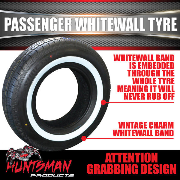 15" Whitewall 235/75R15 Suretrac Tyre 105S.  38MM White Line 235 75 15