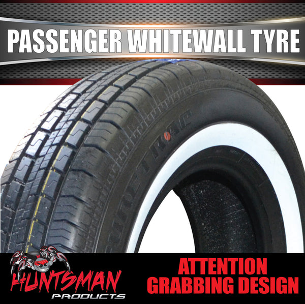 15" Whitewall 225/70R15 Suretrac Sierra Tyre 100S. 35mm Line 225 70 15