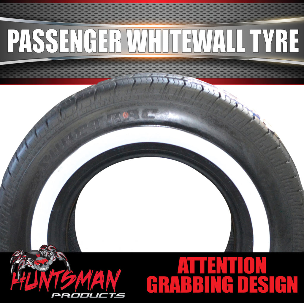 15" Whitewall 235/75R15 Suretrac Tyre 105S.  38MM White Line 235 75 15