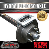 Natural 1400Kg Hydraulic disc Braked Trailer Caravan 45mm Axle, 64" - 77" Long