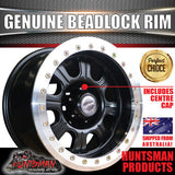 16X8 6/139.7 PCD -25 Offset D Hole Alloy Genuine Beadlock Rim Fit Patrol Landcruiser + Many More