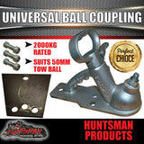 DIY Eye To Eye Single Axle Trailer Suspension Kit 1000Kg Rated 60"-75" Axles