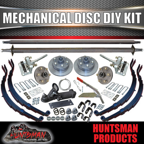 DIY 2000kg Suspension Kit L/C 12" Mechanical Disc Slipper Springs