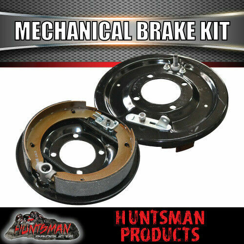 DIY 1400KG MECHANICAL DRUM BRAKES TRAILER KIT. EYE TO EYE SPRINGS. AXLES 78" - 96"