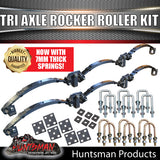 Tri 3750Kg 5 Leaf Rocker Roller Trailer Spring Set & High Tensile 5/8 U Bolt Kit (from 6 leaf)